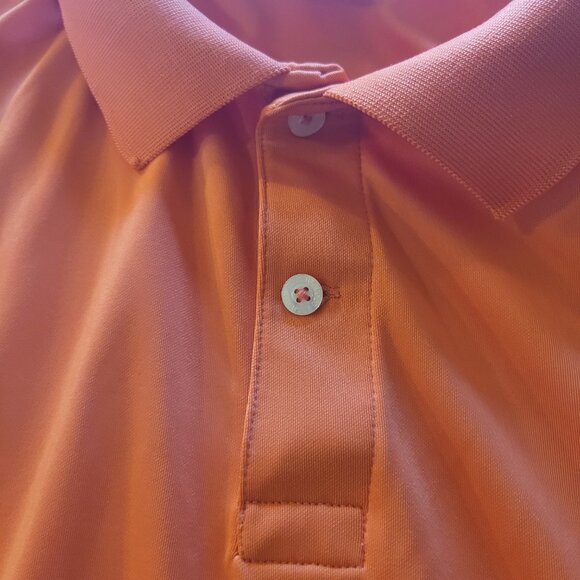 Men's Us Polo Assn Orange Polo Shirt Large - Picture 5 of 11